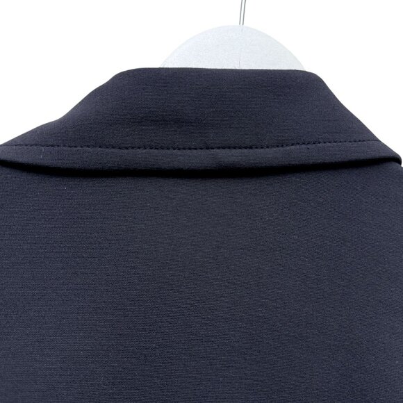 ANN TAYLOR Navy Blue Blazer 12 Petite Double Breasted Womens Crop Jacket NWT - Picture 9 of 10